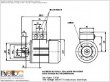 Dimensions 1LA706 IMB14 (small flange)