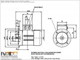 Dimensions 1LA706 IMB5 (large flange)