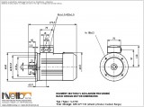 1LA708 IMB14FT (medium flange) dimensions