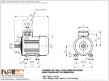 1LA708 IMB3 (foot-standing) dimensions