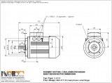 1LA710 IMB14FT (small flange) dimensions