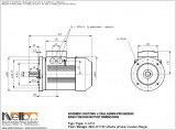 1LA710 IMB14FT (medium flange) dimensions