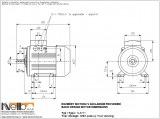 1LA711 IMB3 (foot-standing) dimensions