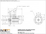 1LA711 IMB5 (large flange) dimensions