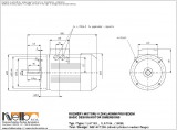 1LA716 IMB14FT (medium flange) dimensions