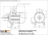 1LA716 IMB3 (foot-standing) dimensions