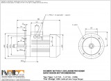 1LA716 IMB5 (large flange) dimensions