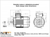 1LE1001 size 112M IMB14 (small flange) dimensions