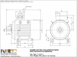 1LG4223-2 IMB3 (foot-standing) dimensions