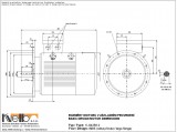 1LG4258-2 IMB5 (large flange) dimensions