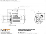 1MA710 IMB14FT (small flange) dimensions