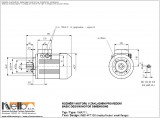 1MA711 IMB14FT (small flange) dimensions