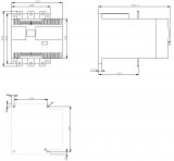 Dimensions 3RW44 ... - screw terminals