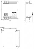 Dimensions 3RW44 ... - screw terminals